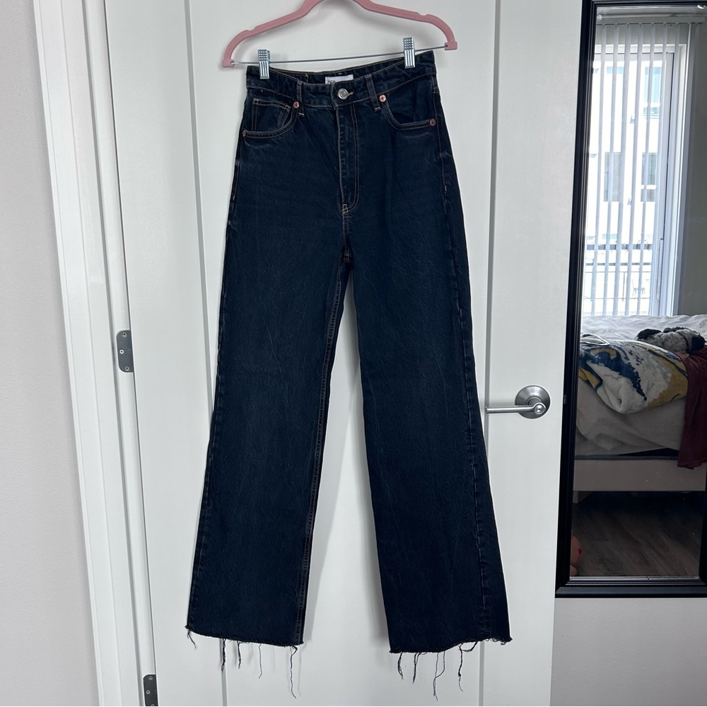 zara 90s full length jeans size 6
